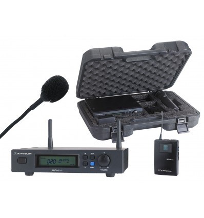 Micro sans fil cravate avec malette Audiophony UHF410 LAVA