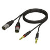 Câble 2 Jack 6.3 mono / 2 XLR m 1.5m
