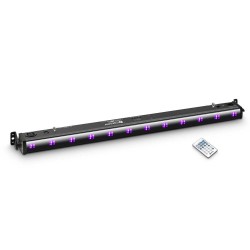 Barre LED 12 x 3 W UV noire Cameo UVBAR 200 IR