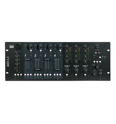 Table de mixage fixe 5 canaux 3 zones DAP Audio Imix5.3