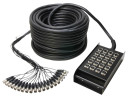 Boîtier de scène 16/4 XLR/XLR 50 m Adam Hall K20C50