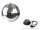 Boule à facettes 30 cm avec moteur – Pack disco complet