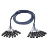 Câble 8 XLR Mâle/XLR Femelle 5m