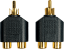 Adaptateur 2 X RCA Femelle / RCA mâle ( la paire )