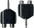 Adaptateur 2RCA Femelle / JACK 3.5 Mâle stereo ( la paire )