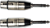 Adaptateur XLR F / JACK M ST ( la paire )