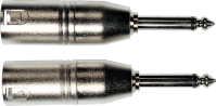 Adaptateur XLR M / JACK M MONO ( la paire )