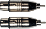 Adaptateur XLR F / RCA M ( la paire )