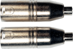Adaptateur XLR M / RCA F ( la paire )