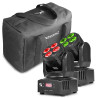 Pack 2x Lyres wash à led + housse Beamz MHL36