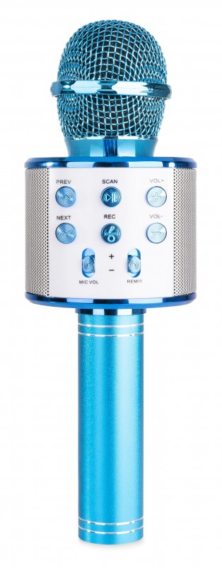 Micro Karaoke MAX KM01 bleu - Planet Sono