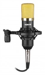 Microphone studio à condensateur Vonyx CM400