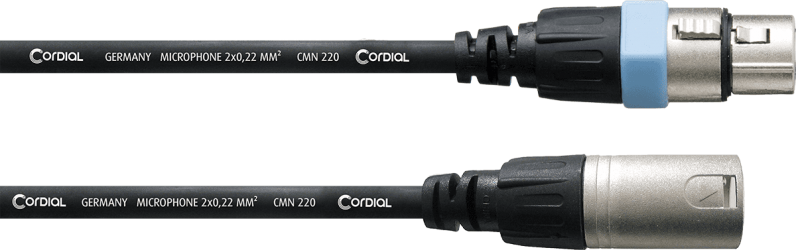 Câble micro Cordial XLR 2.5 m CCM2.5FM