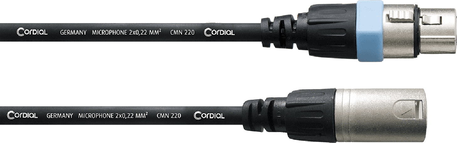 Cordial Câble micro XLR 1 m
