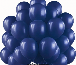 Pack 10 Ballons Bleu Marine 30cm