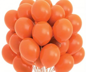 Pack 10 Ballons orange 30cm
