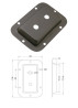 Cuvette métal pour 2 Jack