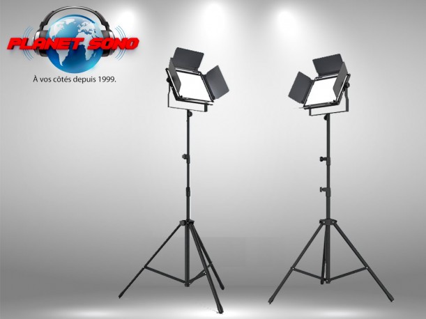 Location Pack de 2 x projecteur Cast Panel LED