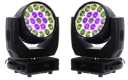 Pack 2 lyres à leds wash Algam Lighting MW19X15ZX PACK2