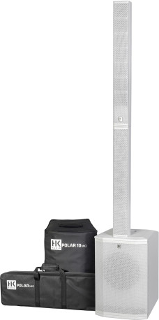 Système colonne amplifié Hk Audio POLAR10 MK2 W - Avec housses