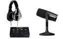 Pack streaming Shure MV7X + SHR240A + Carte son