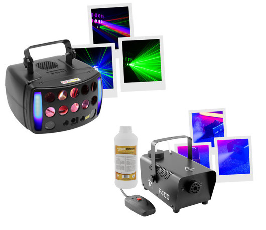 Pack lumière combo+ machine à fumée ECO4