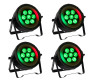 Pack 4x projecteurs à leds Algam Lighting PARWASH76RING