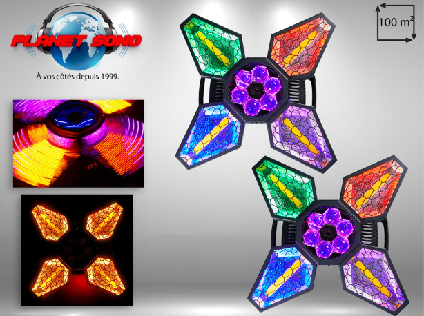 Location pack 2x Projecteurs Vintage Flower