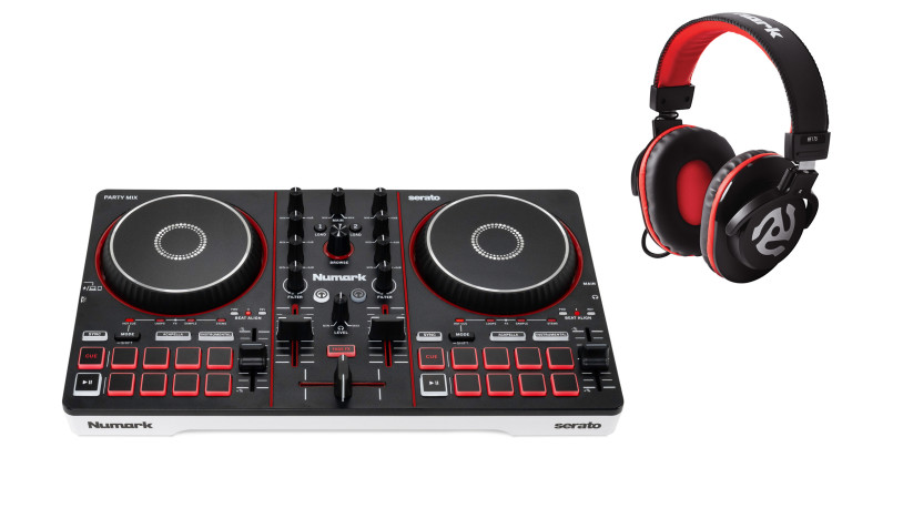 Pack contrôleur DJ USB Numark PARTYMIX3 + Casque