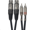 CABLE 2 RCA Male / 2 XLR Femelle 3M