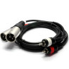 Câble 2 Rca / 2 XLR mâle 1.5m