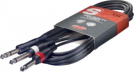 CABLE JACK STEREO Male / 2 JACK MONO Male 6M